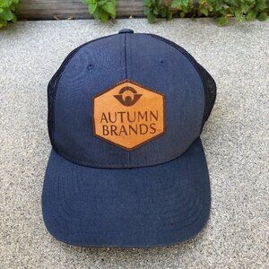 YUPOONG AUTUMN BRANDS Snapback Trucker Hat Men's Blue Adjustable Cap​